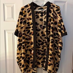 Leopard Print Kimono Wrap